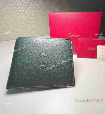 Best Replica Cartier 6cc Dark green Wallet with Credit Card Holder